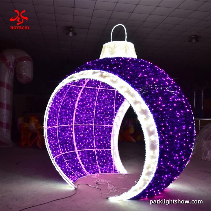 बड़े एलईडी क्रिसमस आभूषण आर्कवे अनुकूलन आकार और रंग